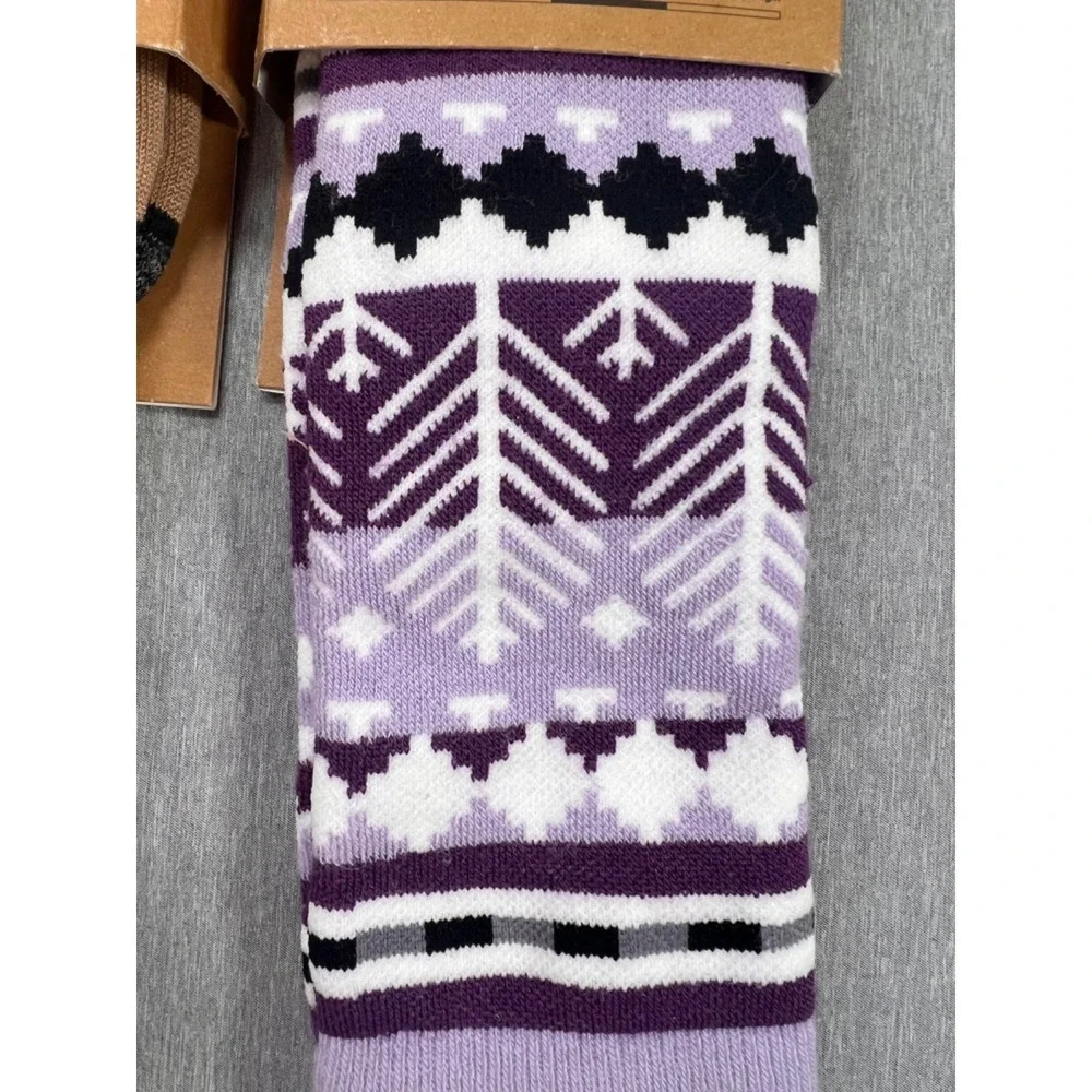 NEW 2 Pair Burton Women's Emblem Midweight Socks snowboard Snowy pines S/M 4-6.5